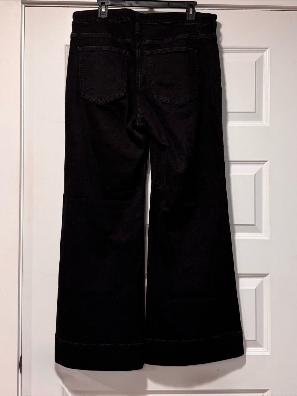 J. Crew Black High-Waist Wide-Leg Jeans - Picture 5 of 11